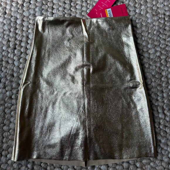 Commando Dresses & Skirts - Commando Faux Leather Micro Mini Skirt in goldleaf